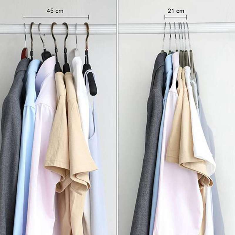 20 Pack Non-slip Velvet Flocking Hangers with Swivel Hook,38cm