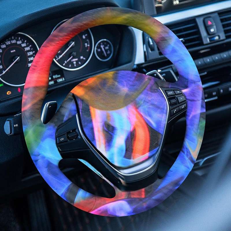 Rainbow Flames Hydrographic Film Water Transfer Printing 50x100cm