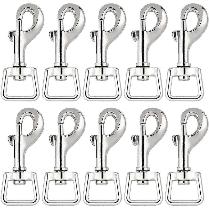 20pc Snap Hooks for Dog Leash Collar Linking, Heavy Duty Swivel