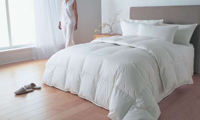 Jack Brown Luxury Goose Feather King Size Duvet - White (Display Item)(Dusty)