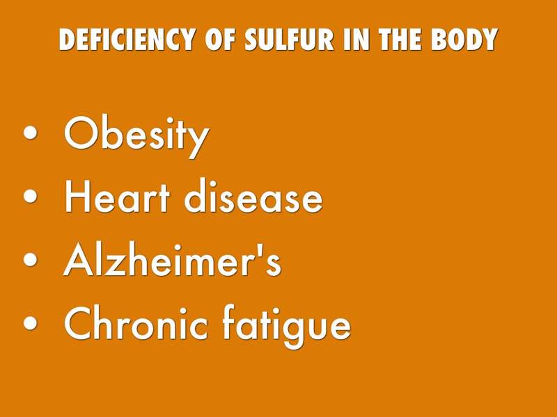 Image result for sulfur deficiency in human body