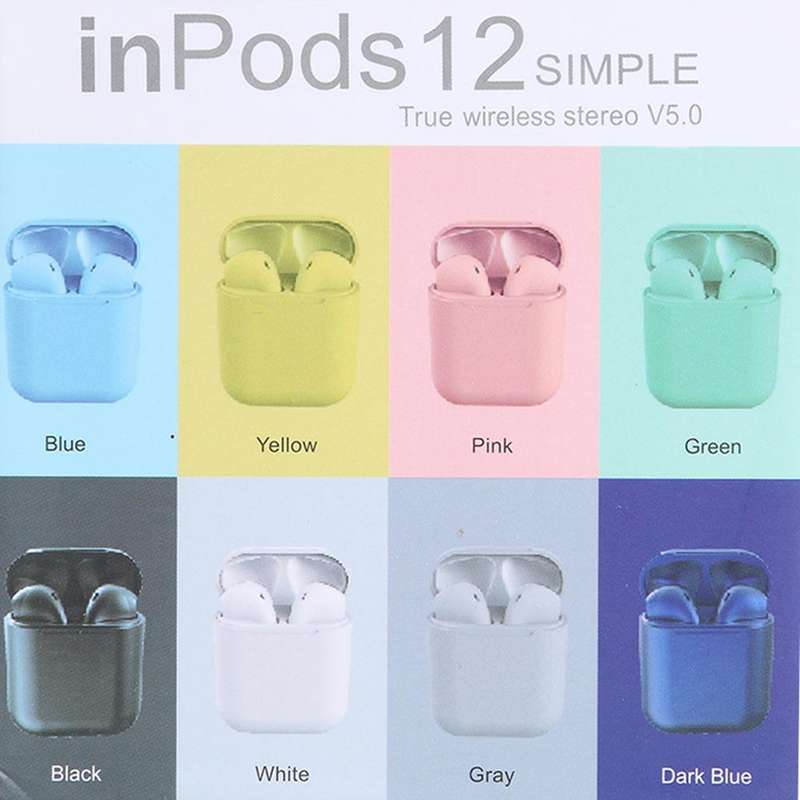 INPODS 12 Simple True Wireless Stereo V5.0 (Pink,Yellow&Blue)