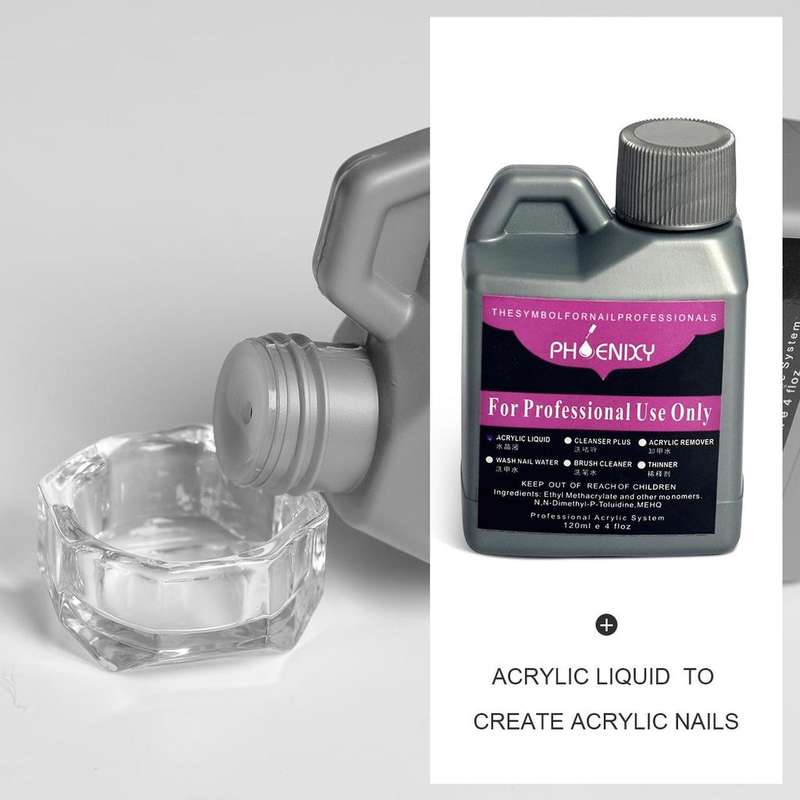 120ml Professional Nail Art Companion Acrylic Liquid for Nail Art Powder Tips