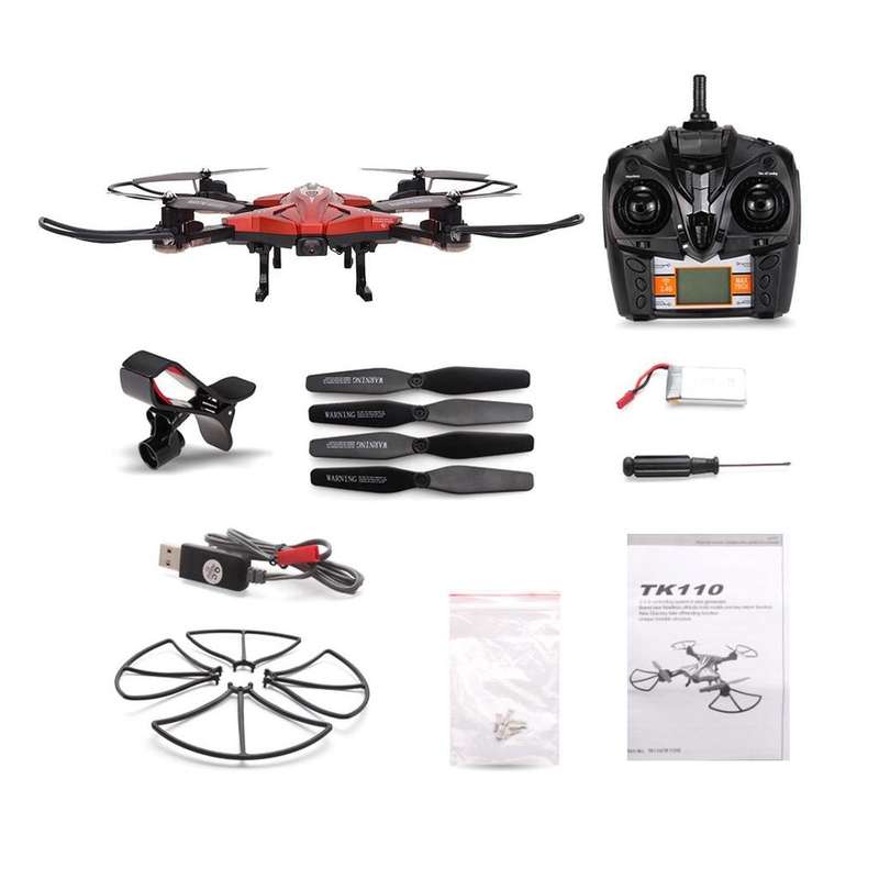 TK-110 EXTREME Drone with 720P HD Wi-Fi Camera Live Video Feed 2.4GHz 6-Axis Gyro RC Quadcopter RTF/