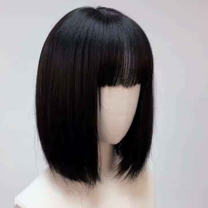 1Pc Black Fashion Design Wig