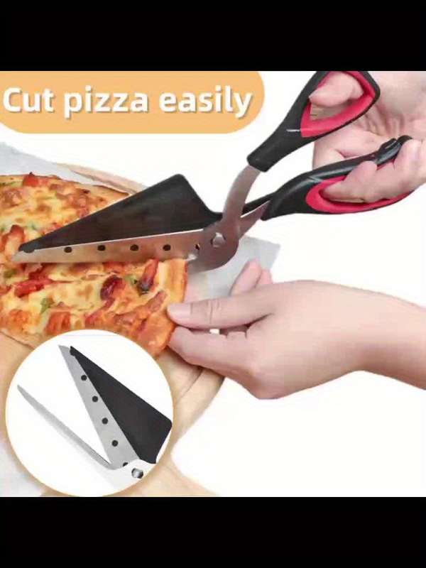 1 Piece Of Multifunctional 2 In 1 Pizza Scissors
