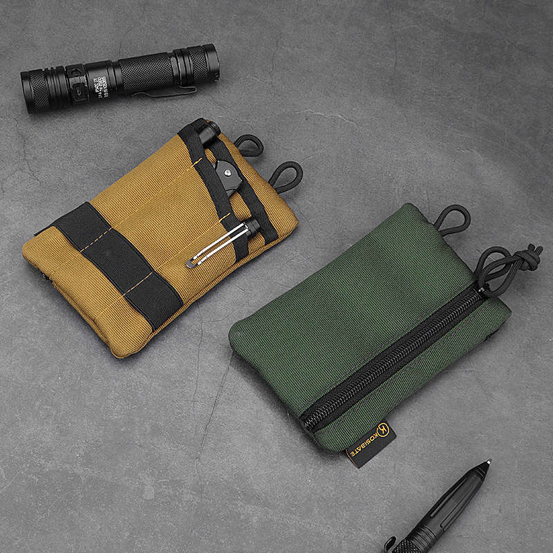 1pc EDC Pouch EDC Pocket Organizer Mini Tool Pouch With 4 Pockets For Knife Flashlight Card Men'