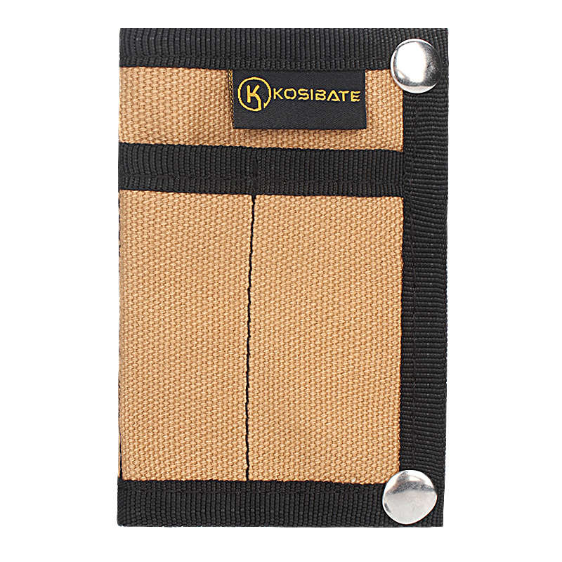1pc KOSIBATEO Men'S Compact EDC Pouch Durable Canvas Organizer with Multiple Pockets for Cards M