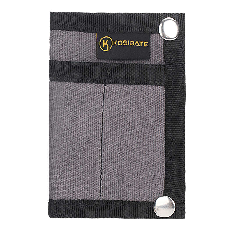 1pc KOSIBATEO Men'S Compact EDC Pouch Durable Canvas Organizer with Multiple Pockets for Cards M