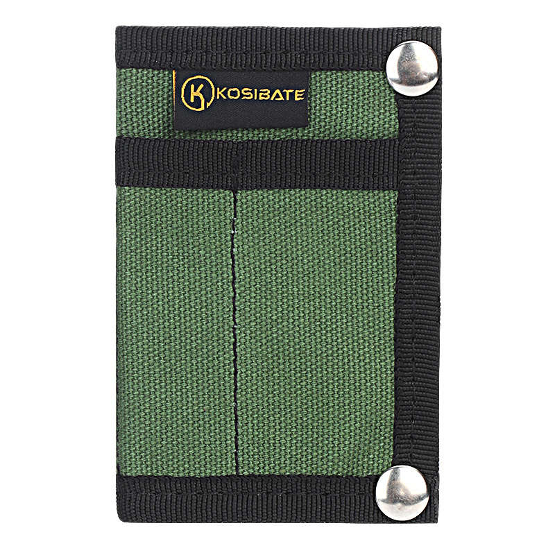1pc KOSIBATEO Men'S Compact EDC Pouch Durable Canvas Organizer with Multiple Pockets for Cards M