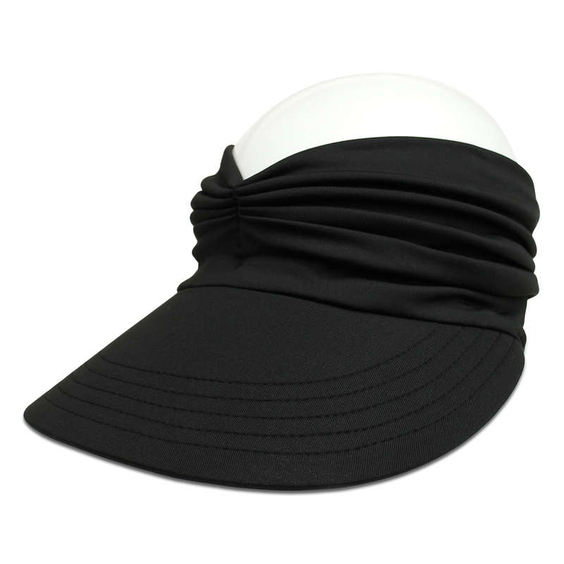 1pc Sun Pleated Visor Hat Foldable Beach Picnic Hat with UV Protection for Women