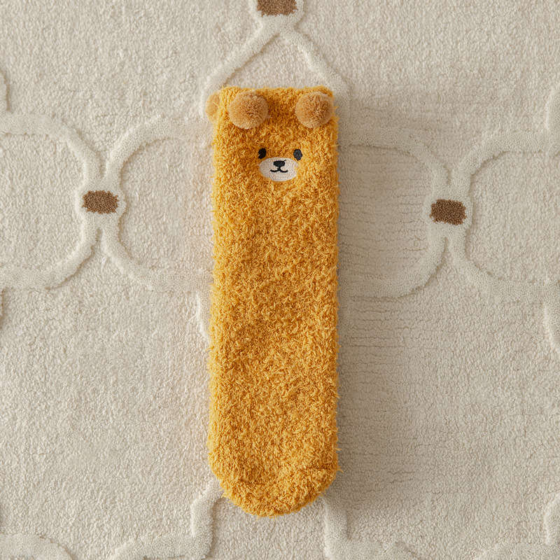 1Pairs Sock Ginger Colored  One Size