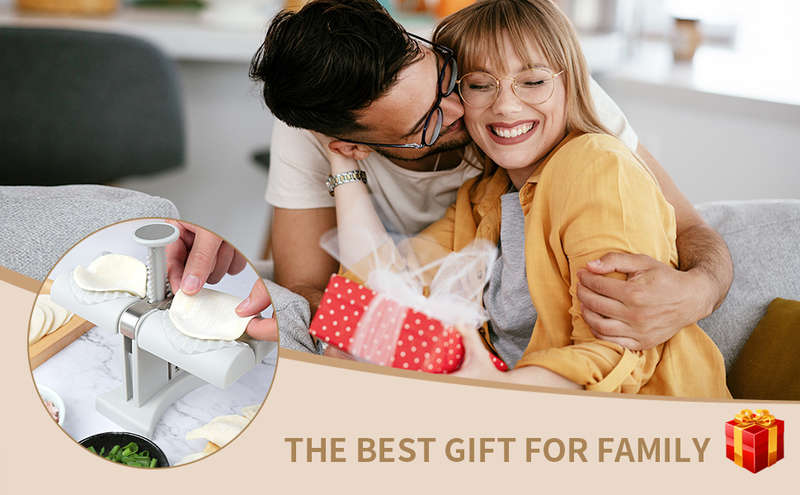 1pc Herobaby Automatic Double Head Dumpling Maker With Stuffing Scoop 2 Noodle Cutters And 8.