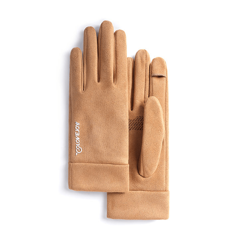 1 Pair Gray One Size Warm Gloves