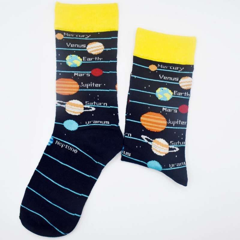 1 Pair Mixed Color One Size Socks
