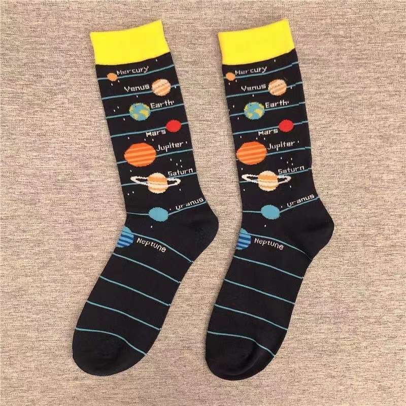 1 Pair Mixed Color One Size Socks