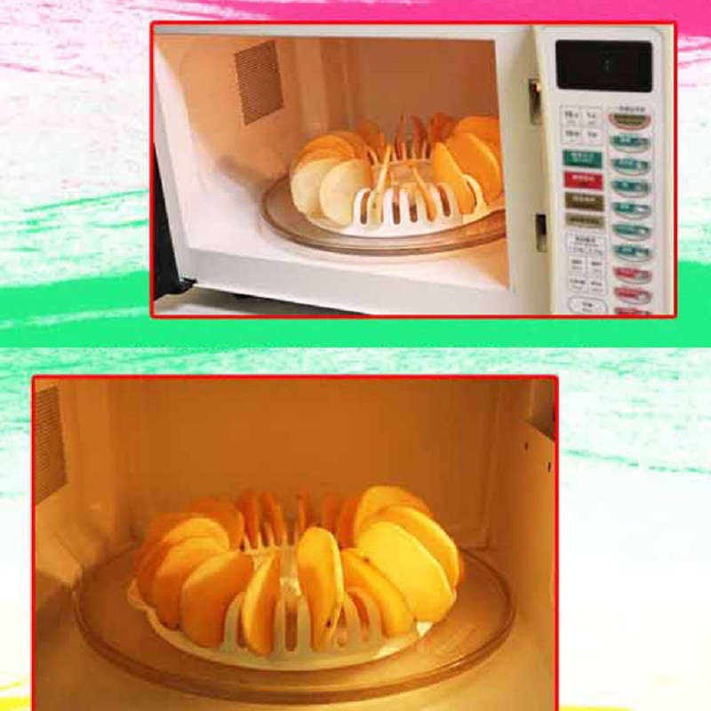 1pc Microwave Potato Chips Maker No Electricity Required For Easy Homemade Crispy Snacks
