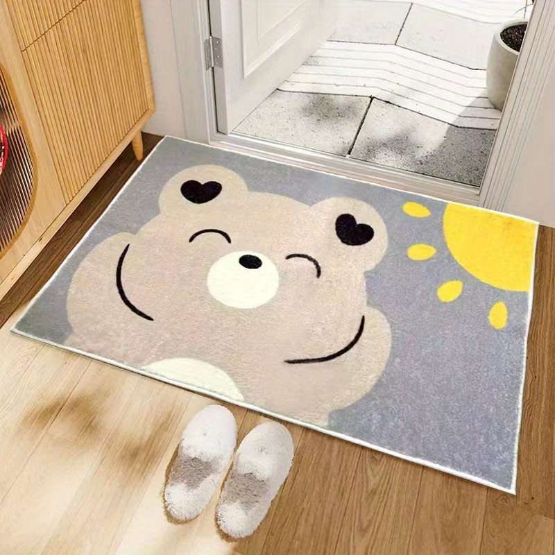 1Pc 50x80cm Bear Pattern Floor Mat