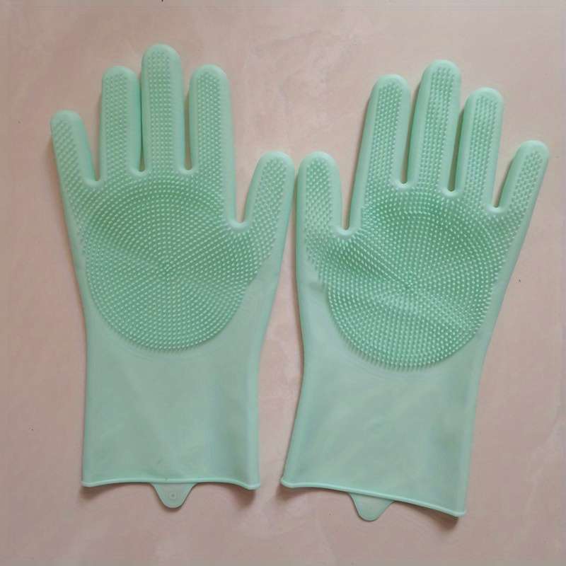 Kitchen dishwashing gloves Silicone household cleaning gloves