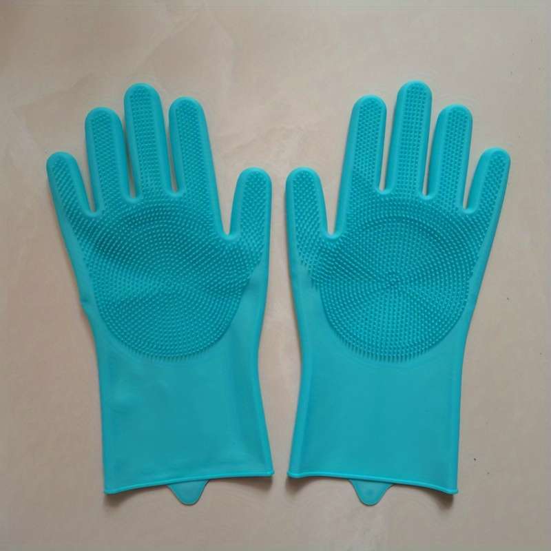 Kitchen dishwashing gloves Silicone household cleaning gloves