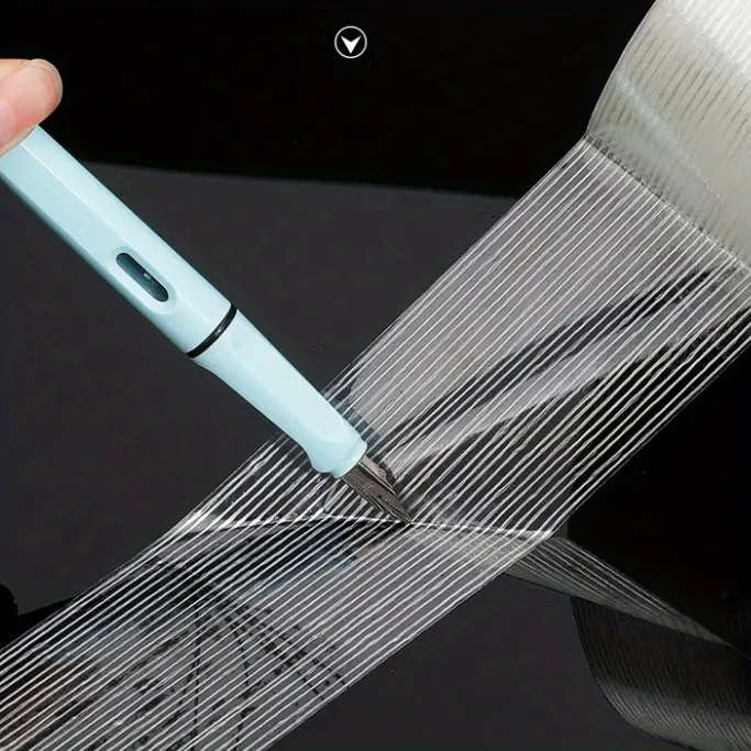 1pc fiberglass tape fixing strip for battery pack electrical packaging transparent grid single sided stripe without residual adhesive scene tape for retailers for workshops stores details 1