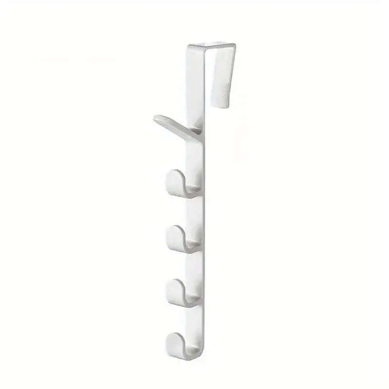 1pc Over-the-Door Plastic Hanger in Easy Install Space-Saving Hook Rack for Clothes Bags Towels Styl