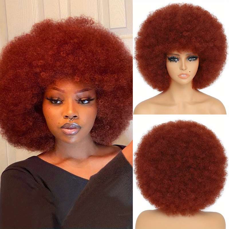 1Pc Burgundy 25.4cm Fashion Design Wig