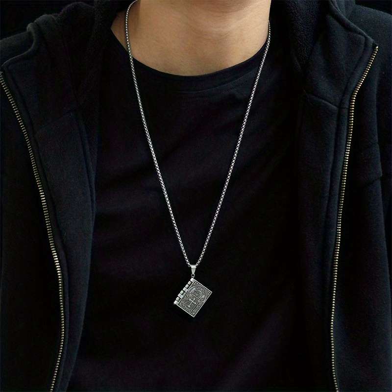 1 Piece Golden Jesus Theme Pendant