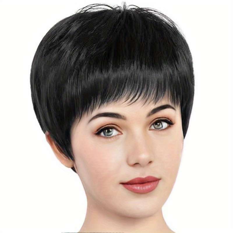 1Pc Black 10.16cm Fashion Design Wig