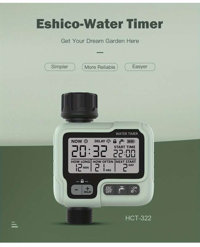 1Pc Automatic Water Timer Irrigation Machine Intelligent Sprinkler