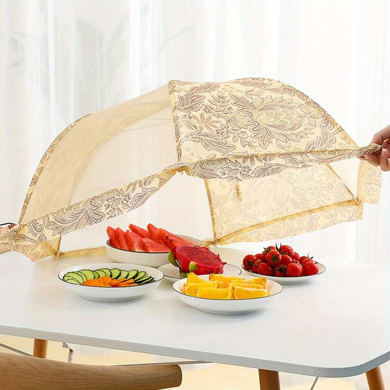 1pc Food Cover Mesh Food Cover Kitchen Dustproof Mesh Food Cover Food Covers For Outdoors