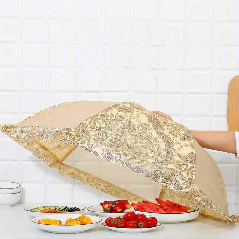 1pc Food Cover Mesh Food Cover Kitchen Dustproof Mesh Food Cover Food Covers For Outdoors