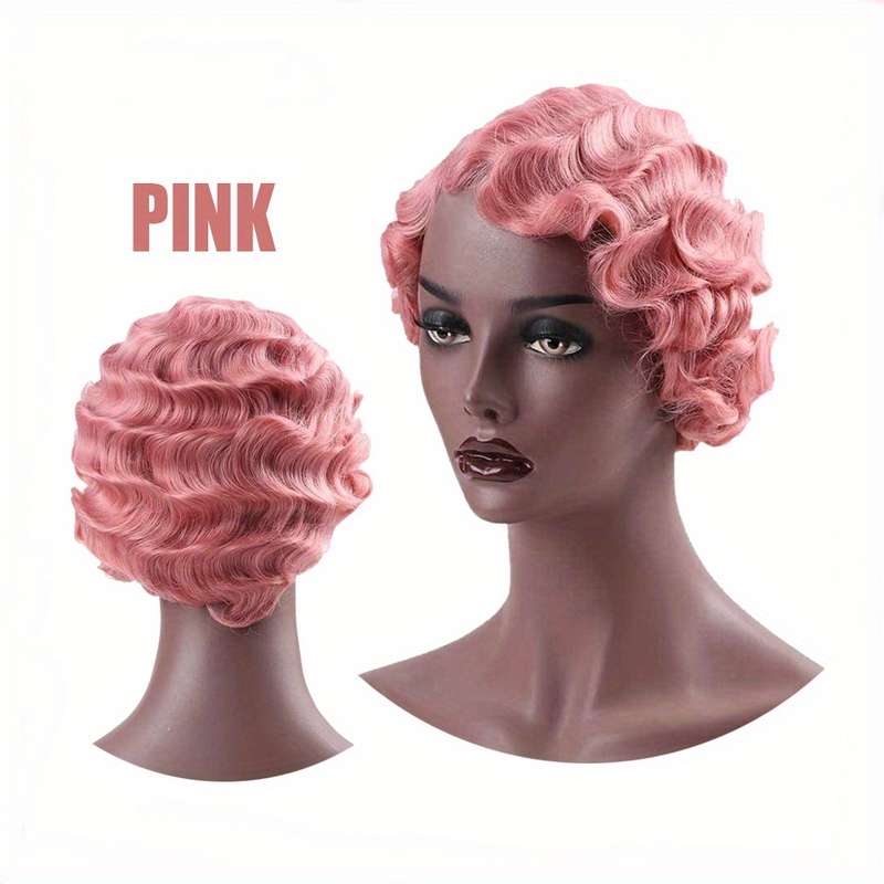 1Pc Orange 10.16cm Fashion Design Wig