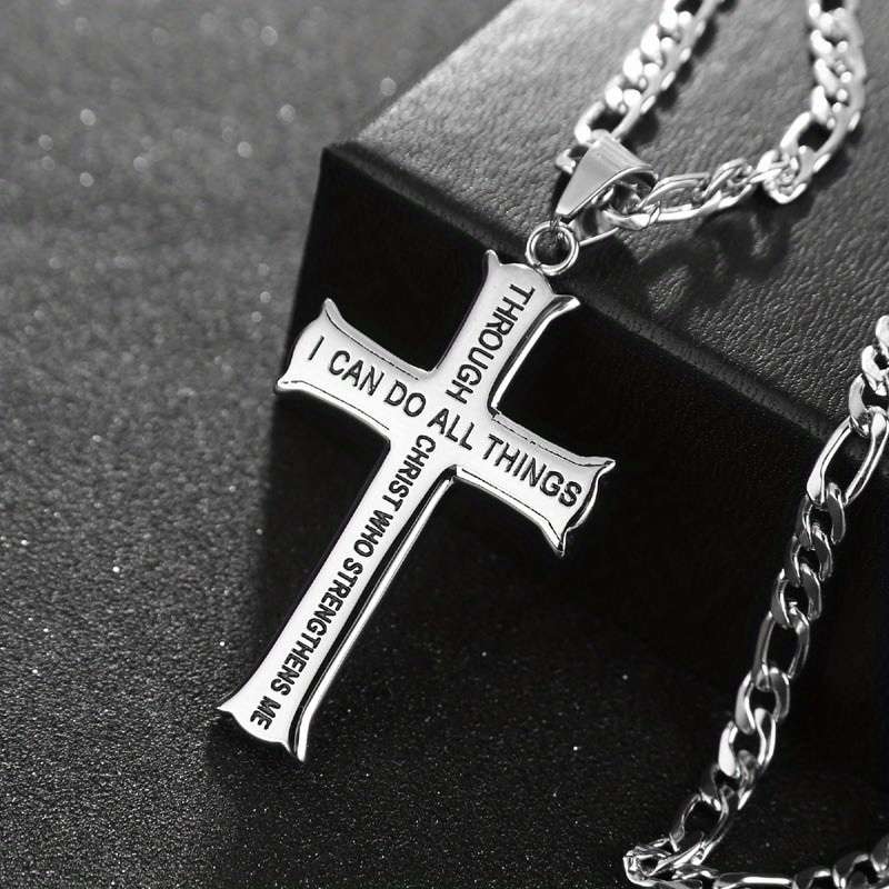 1 Piece Silvery Jesus Theme Pendant