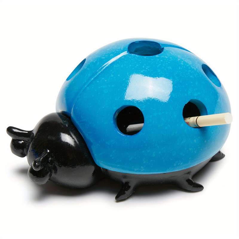 1pc Ashtray Creative Ashtray Ladybug Ashtray Decorative Ashtray Decoration For Outdoor Law