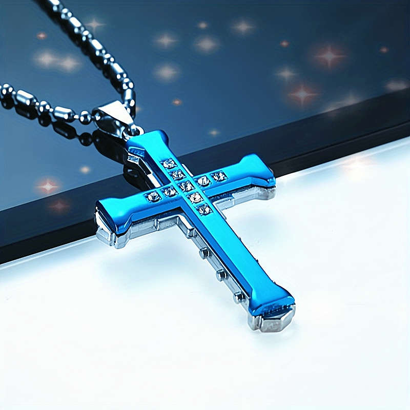 1 Piece Golden Add Silvery Jesus Theme Pendant