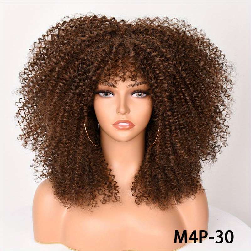 1Pc Coffee Color 40.64cm Fashion Design Wig