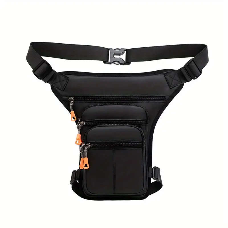 1pc Men's Outdoor Adjustable Sports Waterproof Waist Bag Casual Trend Multi-functional Multi-Pocket