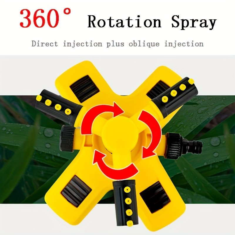 1Pc Sprinklers Lawn Automatic Sprinkler Rotating 3 Adjustable Rotating Arms