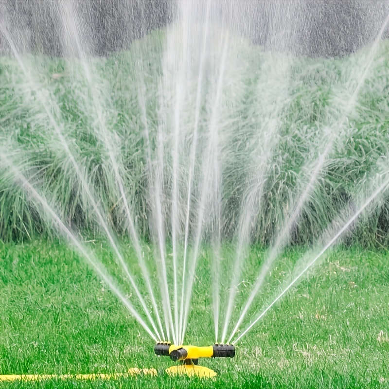 1Pc Sprinklers Lawn Automatic Sprinkler Rotating 3 Adjustable Rotating Arms