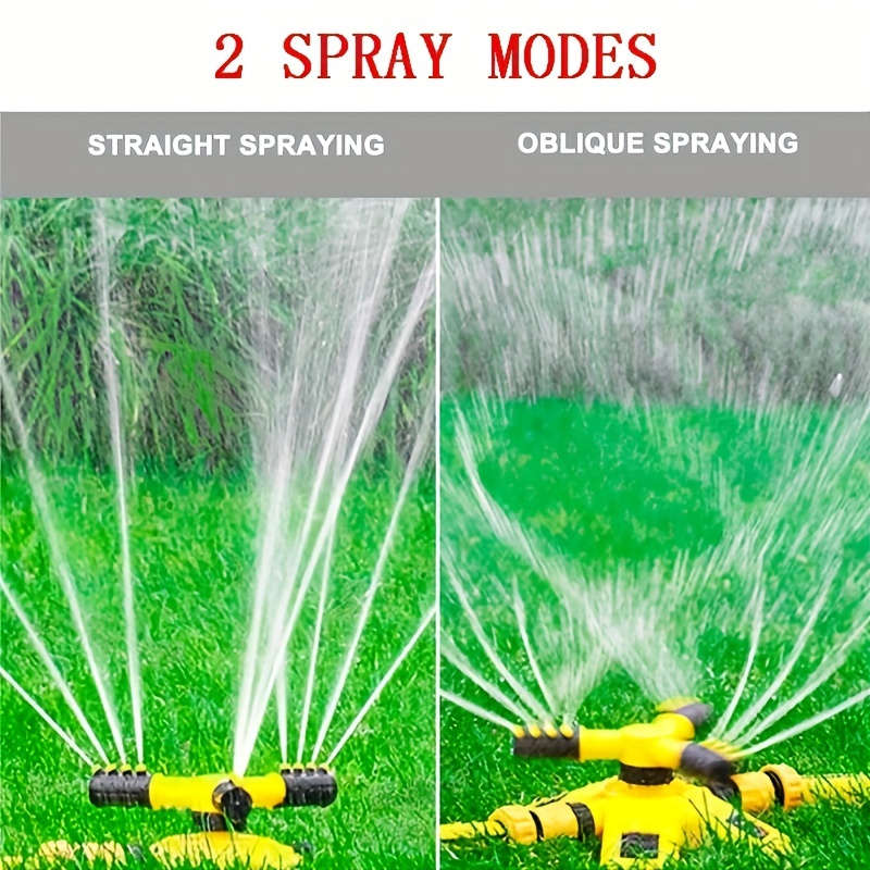 1Pc Sprinklers Lawn Automatic Sprinkler Rotating 3 Adjustable Rotating Arms
