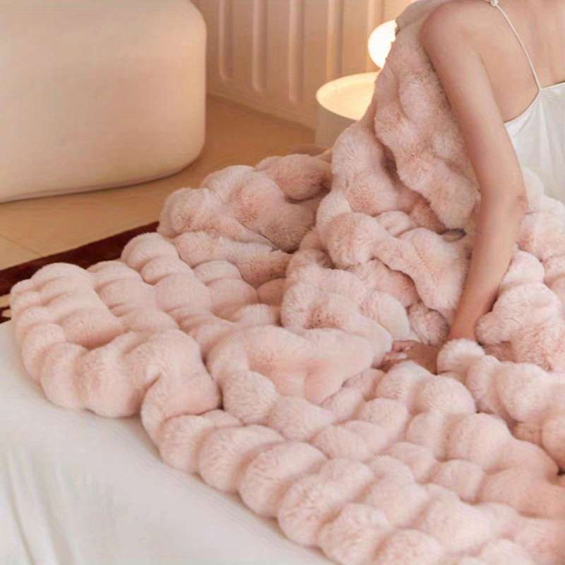 1ps Blanket Color Marble Pattern Purple size 200x230cm 80x90inch