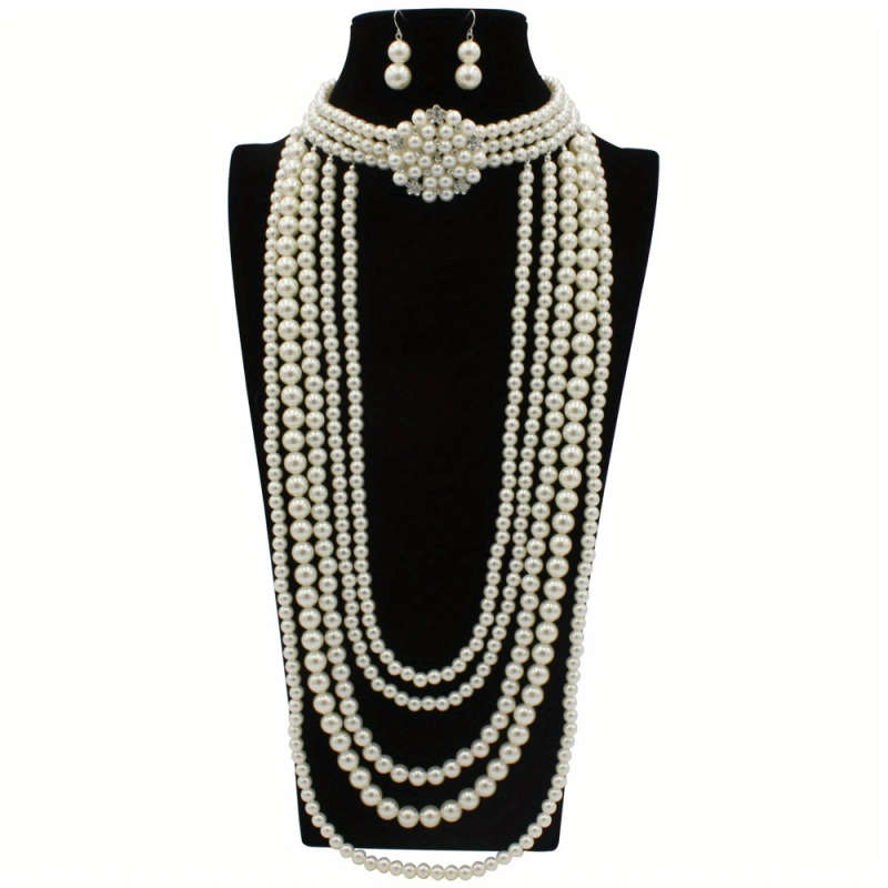 Imitation Pearl Necklace Jewelry
