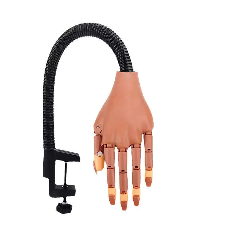 Flexible Movable Nail Training Practice Hand