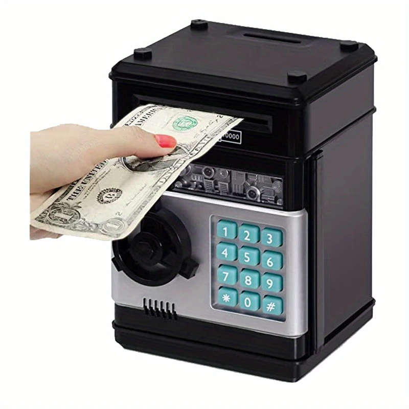 1pc Savings Pot Toys for 3 to 12 Years Youngsters Large Electronic Money Coin Bank for Girls And Boy
