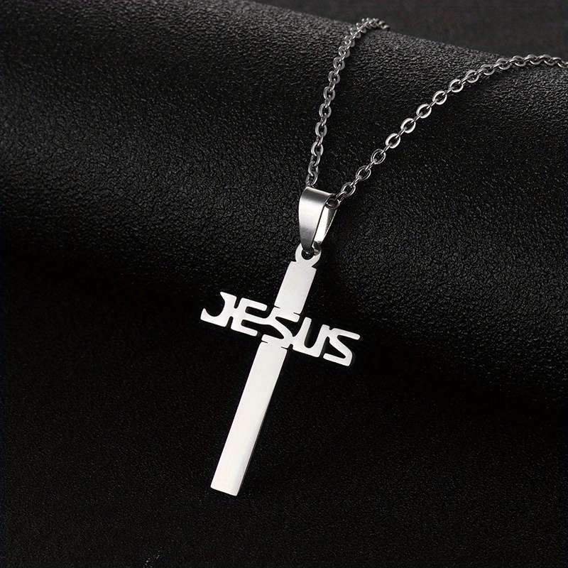 1 Piece Golden Jesus Theme Pendant