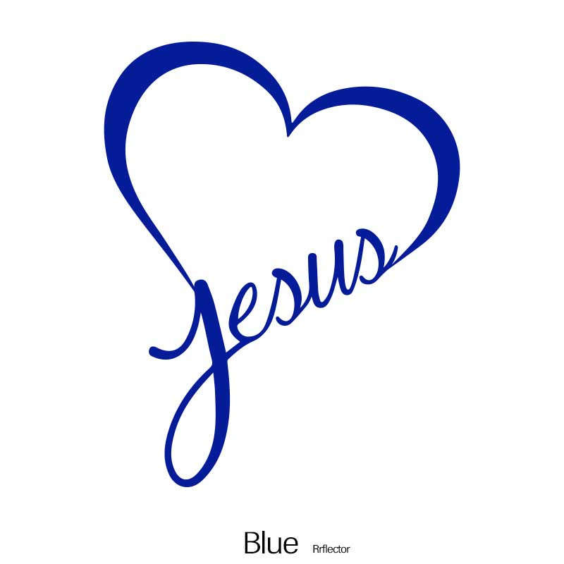 1pc Blue Jesus Christian Themed Stickers