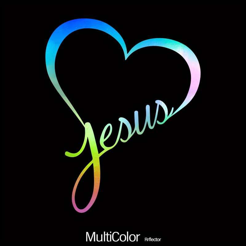 1pc Red Jesus Christian Themed Stickers