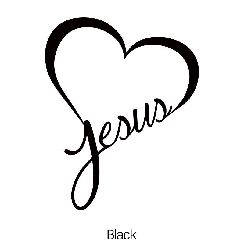 1pc Red Jesus Christian Themed Stickers