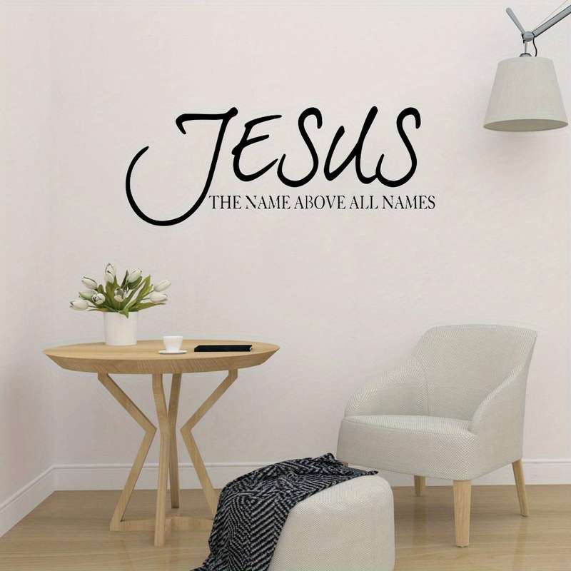 1pc Black Jesus Christian Themed Stickers